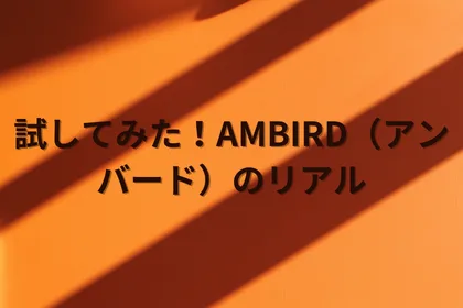 試してみた！AMBIRD（アンバード）のリアル