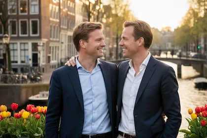 オランダの政治家ロブ・イェッテン、同性結婚したパートナーとの様子が話題！